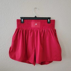 BOXRAW Red Kaliesha High-Waisted Shorts